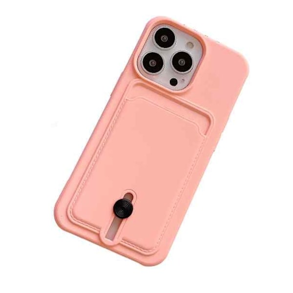 iPhone 13 Shell - Korttipaikka Pink