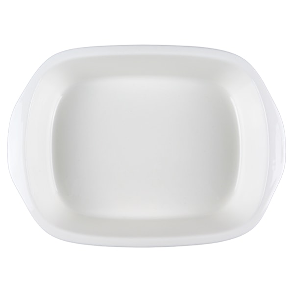 Porslins Form Rektangulär - 4 Pack Vit