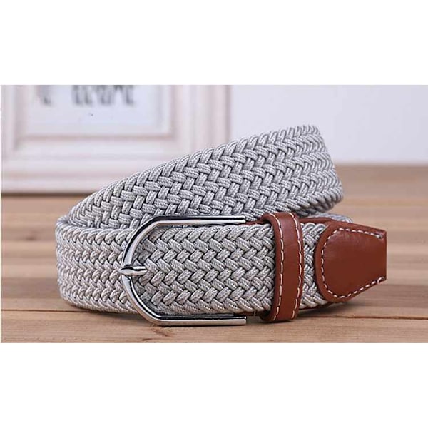 Flexibelt Canvastyg Bälte - 25 färger Krom