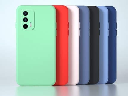Realme GT - Silikonikuori Mikrokuitu Rosa