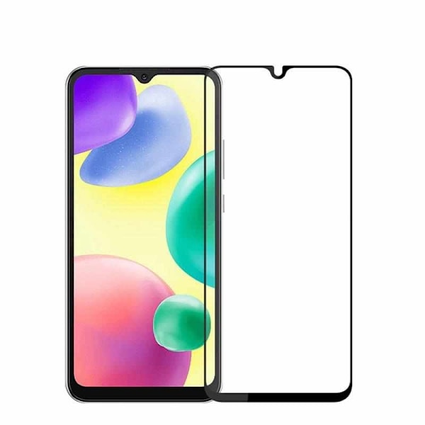 Xiaomi Redmi 10C - heldækkende hærdet beskyttelsesglas Transparent