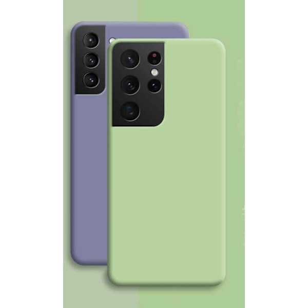 Samsung Galaxy S21 Ultra Skal - Silikon Mikrofiber Svart