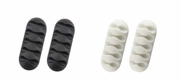 2-pack - Itseliimautuva kaapelipidike - Viisi kaapelia Gul