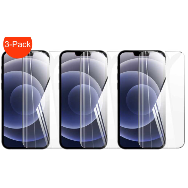 3-pack - iPhone 13 Pro Max korkealaatuinen kattava karkaistu las