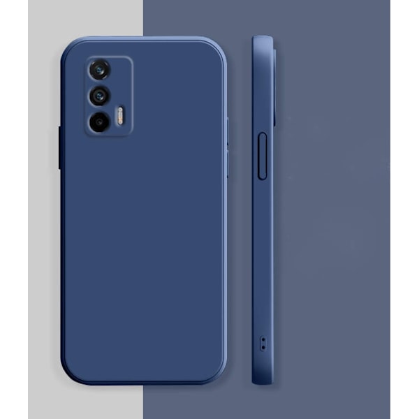 Realme GT - Silikonikuori Mikrokuitu Dark green