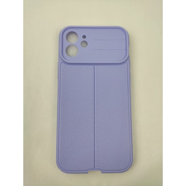 iPhone 12-skal - mikrofiber-silikone Purple