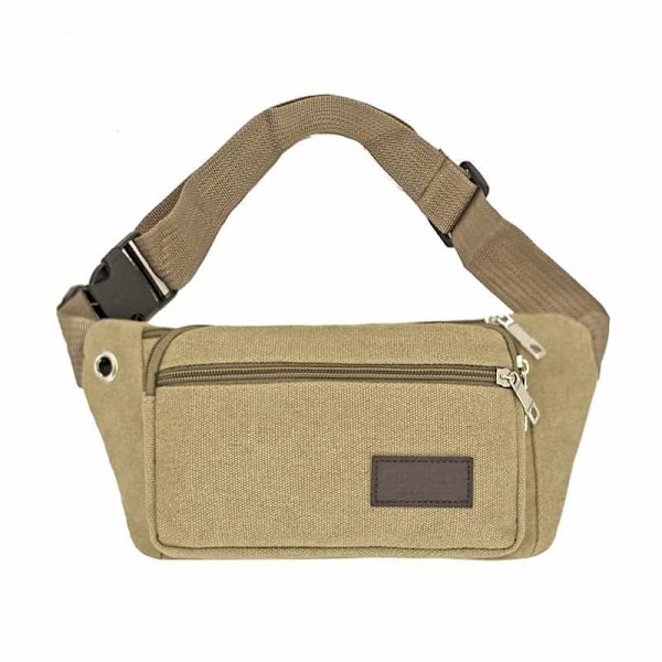 Taljetaske - 3 rum Canvas stof Flere farver Grön