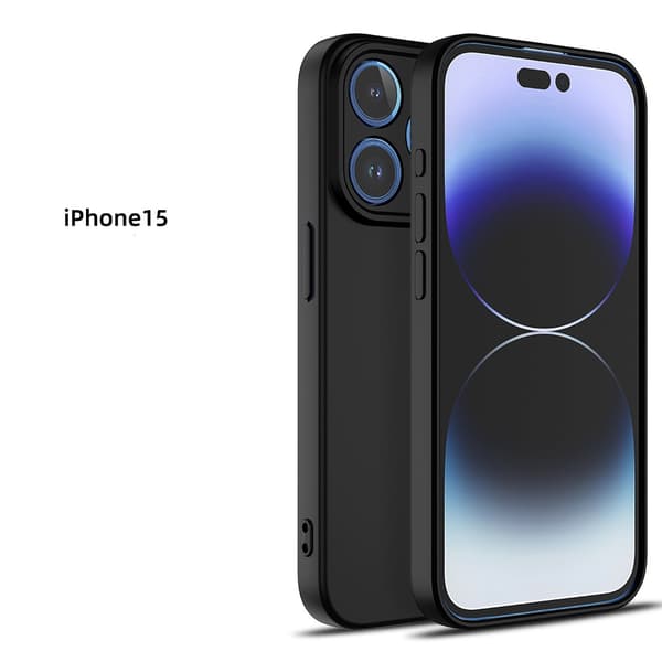 iPhone 15 -kuori - mikrokuituinen silikoni Rosa
