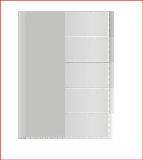 A4 Aktmapp - Flikar 5 st - 10-pack Orange
