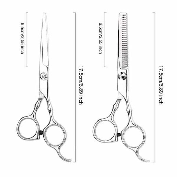 Hairdressing Scissors and Thinning Scissors with Case Advanced + Free Comb