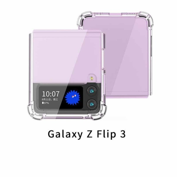 Samsung Galaxy Z Flip 3 case - pehmeä läpinäkyvä Transparent