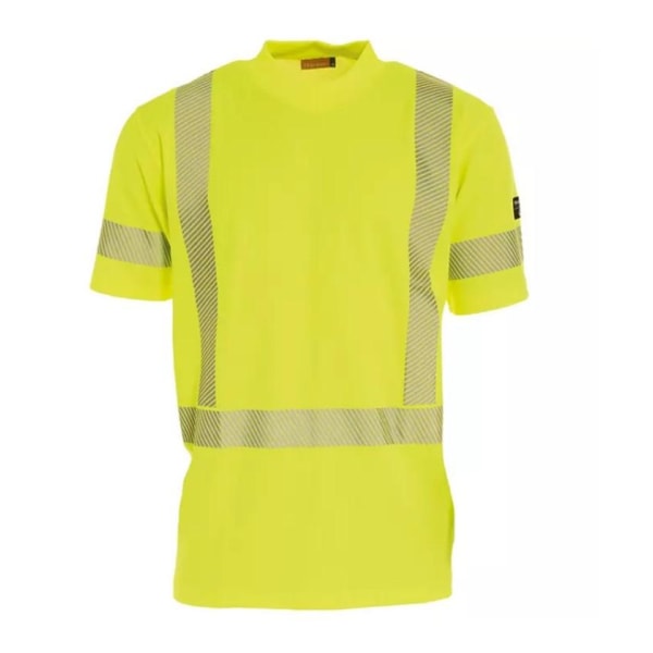 Heijastava varoitus T-paita - Medium Yellow