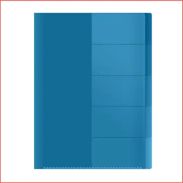 A4 Aktmapp - Flikar 5 st - 10-pack Gul