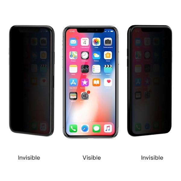 iPhone 11 Pro Max / iPhone XS Max - Fuldt hærdet glas mod spionage