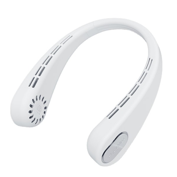 Stærk trådløs bøjelig nakkeventilator White
