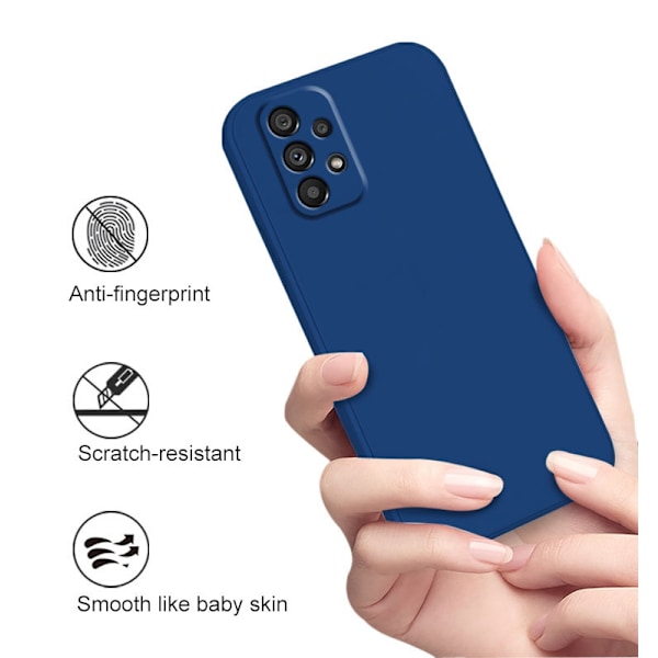 Samsung Galaxy A53 - Silikon Skal Mikrofiber Svart