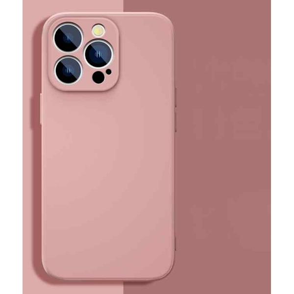iPhone 13 Pro Max Skal - Mikrofiber Silikon Rosa