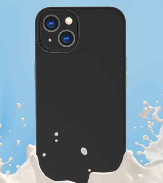iPhone 13 Mini -kuori - mikrokuituinen silikoni Svart