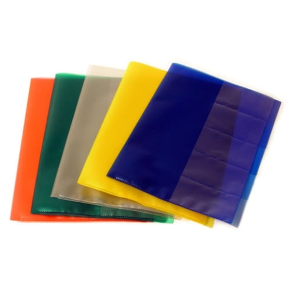 A4 Aktmapp - Flikar 5 st - 10-pack Gul