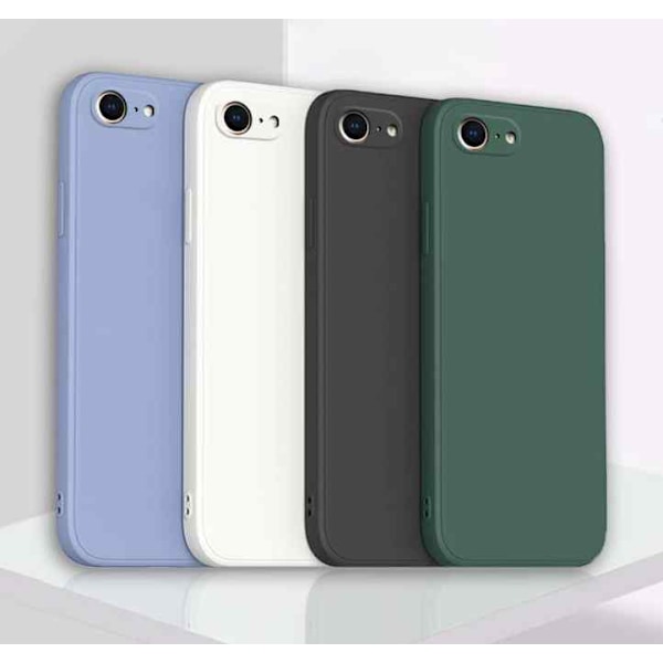 iPhone 7 / 8 / SE Mikrofiber silikonskal Blå
