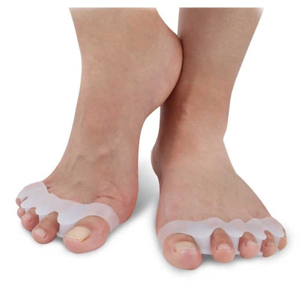 Hallux Valgus - fem tæer lange White