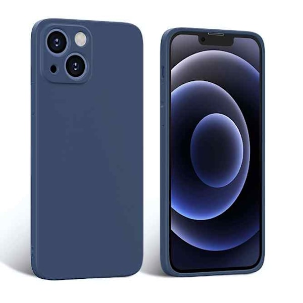 iPhone 13 - Mikrokuituinen silikonikuori LightGreen Ljusgrön
