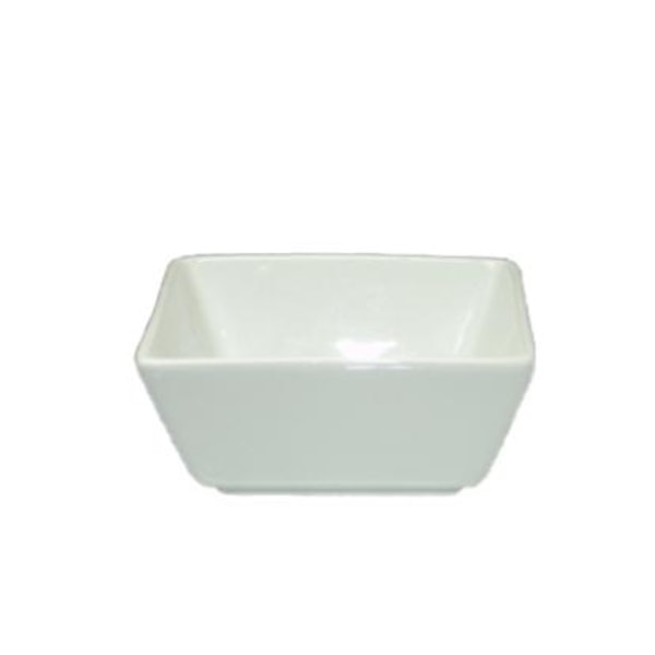 Mini Porcelænsskål - Dipping Square - 16 pakke Vit