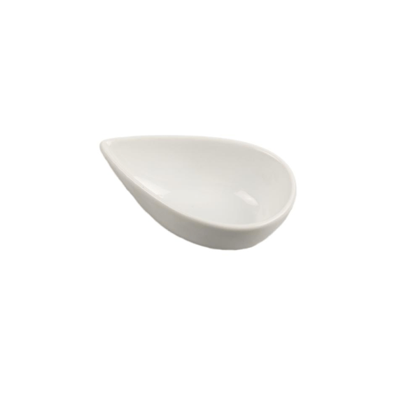 Mini Porcelænsskål Dip - Dråbedybde - 16 pakke Vit