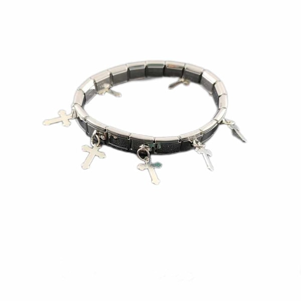 Armband Stål - Kors