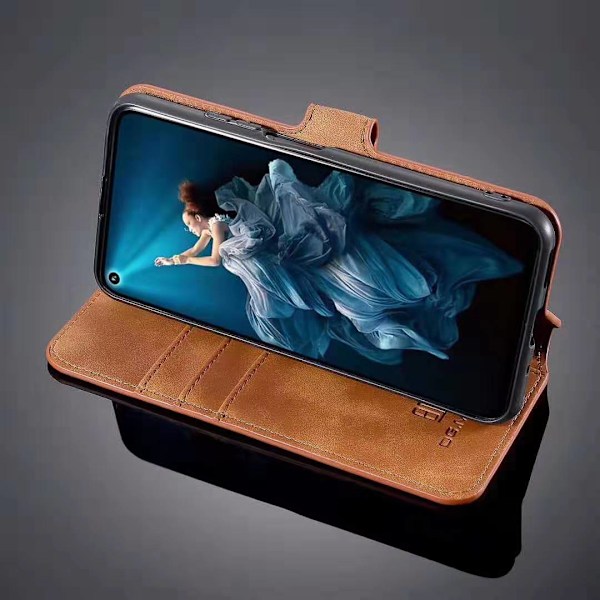 Samsung Galaxy Note10 Plånboksfodral-DG.MING brun