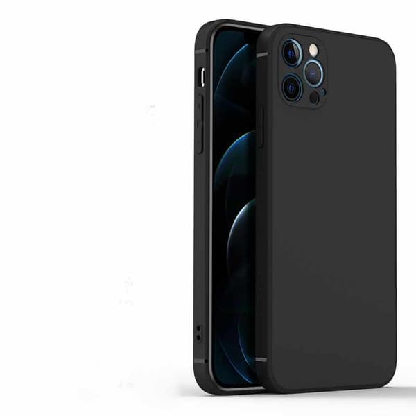 iPhone 14 Pro Max Case - Microfiber Silicone Svart
