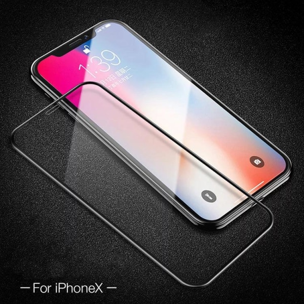 iPhone XS Max - Fuld dækning hærdet beskyttelsesglas