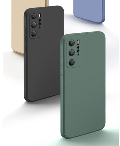 Huawei P40 pro silikon mikrofiber skal Röd