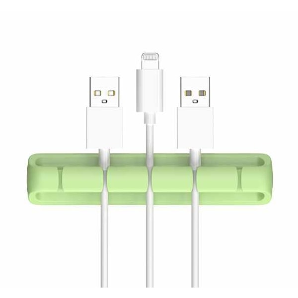 5-pak - kabelholder - multisæt til problemfri kabelstyring! Green