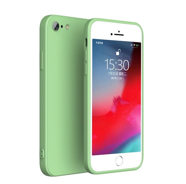 iPhone 7 / 8 / SE Mikrofiber silikonskal Blå