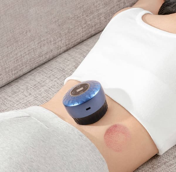 Elektronisk massageapparat til cupping-terapi - genopladeligt Svart