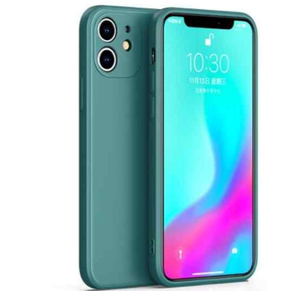 iPhone 12 Skal - Mikrofiber Silikon Svart