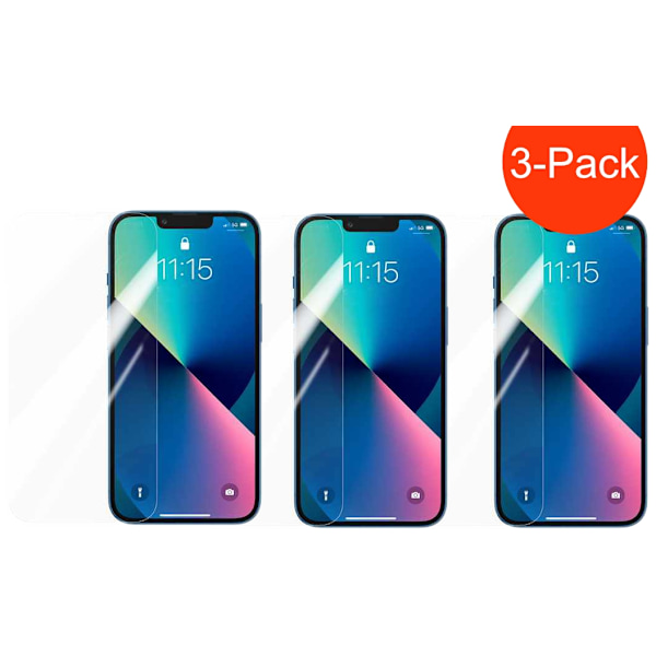 3-Pack - iPhone 13 Pro Max Hög Kvalitets Härdat Glas Skärmskydd