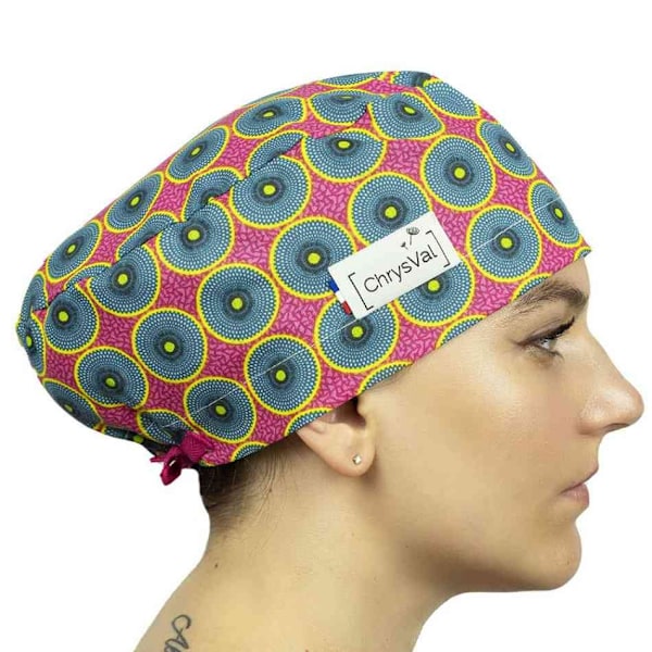 Medical Cap/Coat - Pink/blue