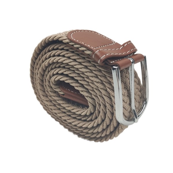 Flexibelt Canvastyg Bälte - 25 färger Svart