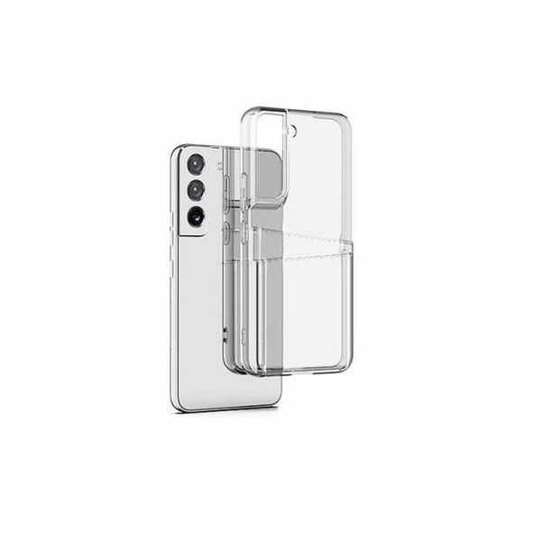 Samsung Galaxy S21 - Gennemsigtigt cover med dobbelt kortspor +