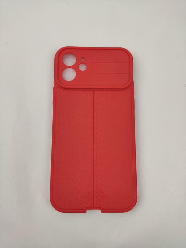 iPhone 12 Skal - Mikrofiber Silikon Mörkblå