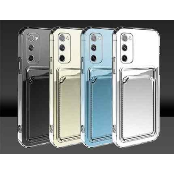 Samsung Galaxy S10 5G case - Läpinäkyvä kaksinkertainen korttipaikka