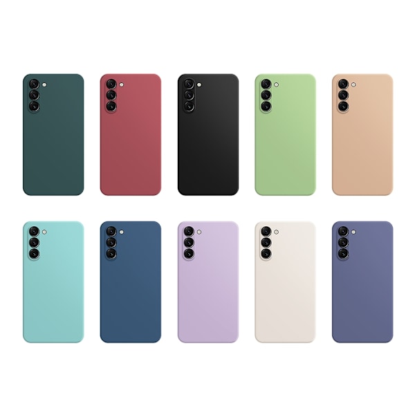 Samsung Galaxy S24 Plus - Mikrofiber Silikon Skal Grön