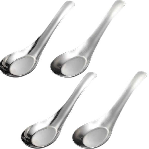 Asian Soup Spoon - Stainless Steel 2-pack 2-pack