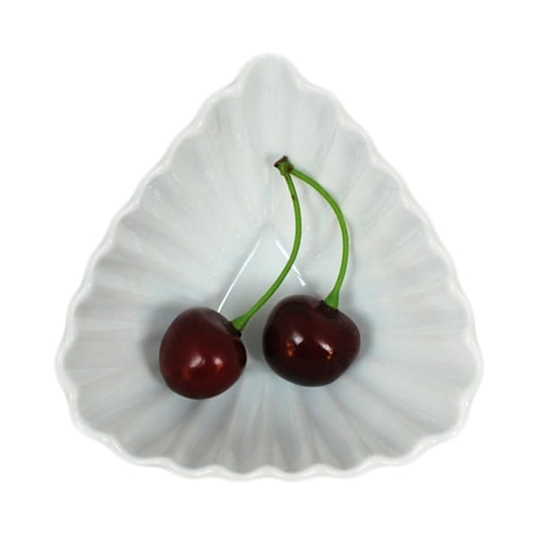 Mini porcelænsskål - Veck Triangular - 16 pakke Vit