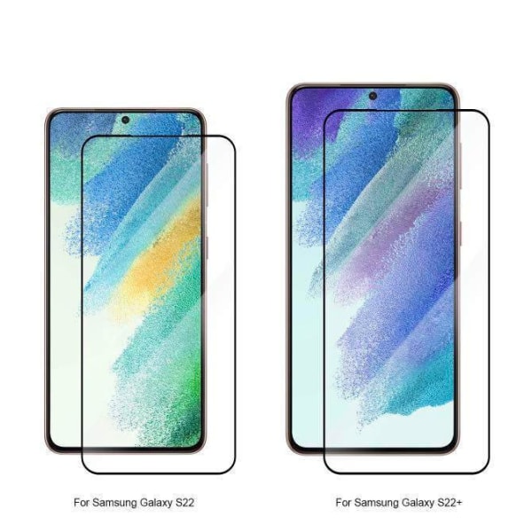 Samsung Galaxy S22/S22 plus - Heltäckande härdat glas/Skyddsglas S22 plus