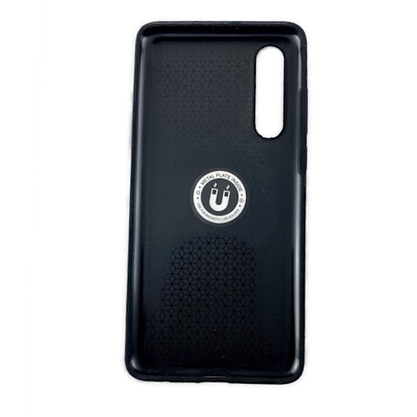 Huawei P30 silikonemikrofiberskal - Ringholder Svart