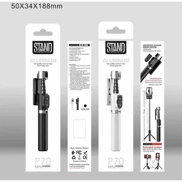 Selfistick med trådlös kamerafunktion - STAND P70