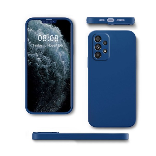 Samsung Galaxy A53 - Silikon Skal Mikrofiber Svart